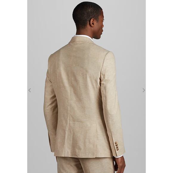 Jos. A. Bank Slim Fit Linen Blend Suit Set size 40 regular/ pants 32by30 - Picture 2 of 13